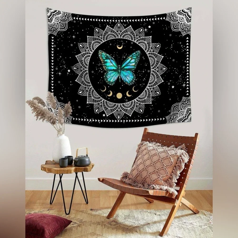 Tapestry butterfly new large 4 by 5 feet moon tapestries sky New
